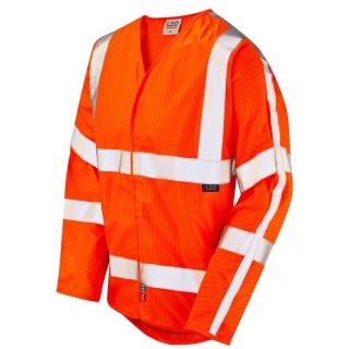 Leo Workwear S17-O Meshaw ISO 20471 Class 3 LFS Anti-Static Vest Orange